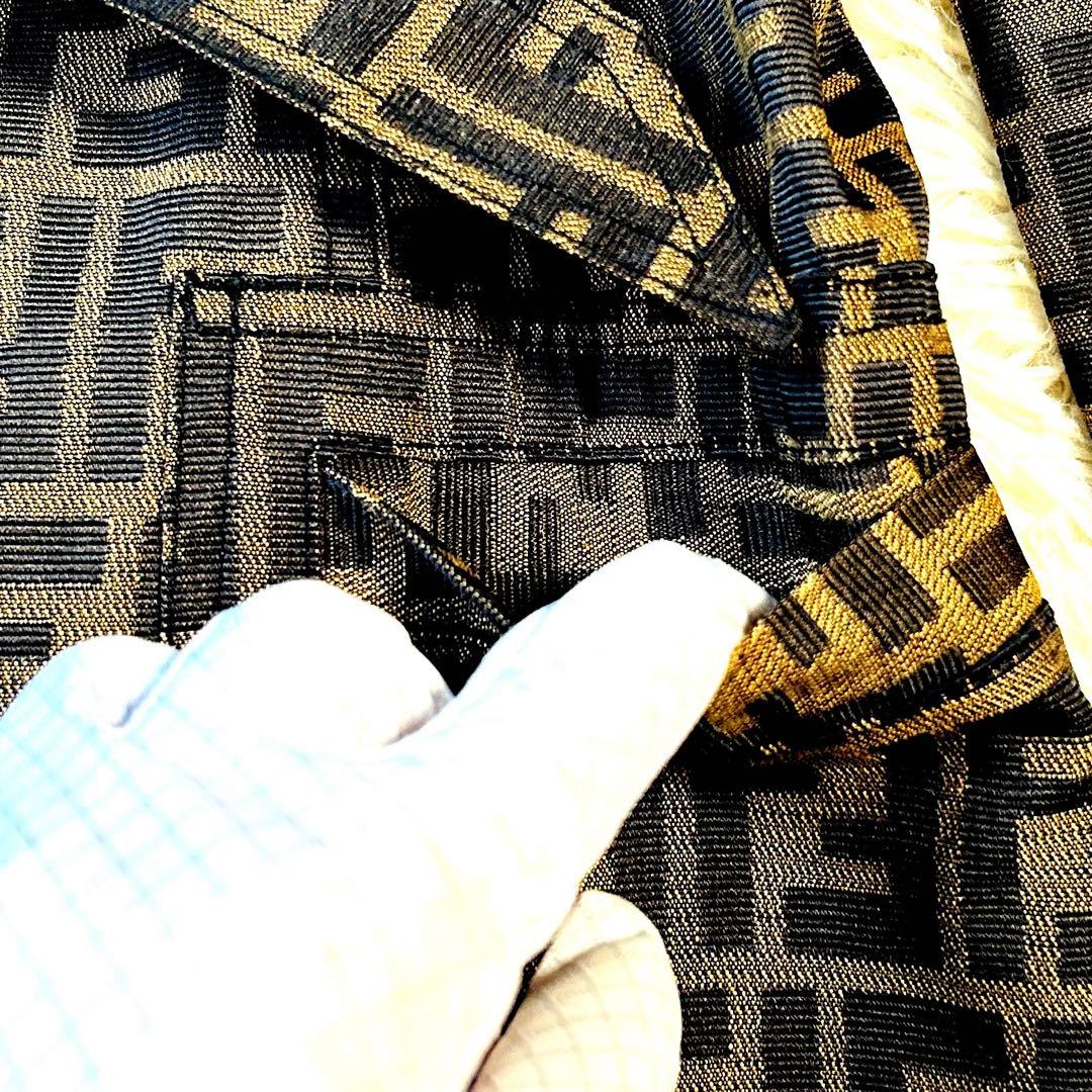 FENDI フェンディ トレンチコート ズッカ柄 ベルト ポケット ハーフコート