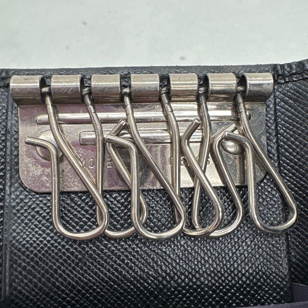 PRADA プラダ サフィアーノ 6連 キーケース ギャラ付き