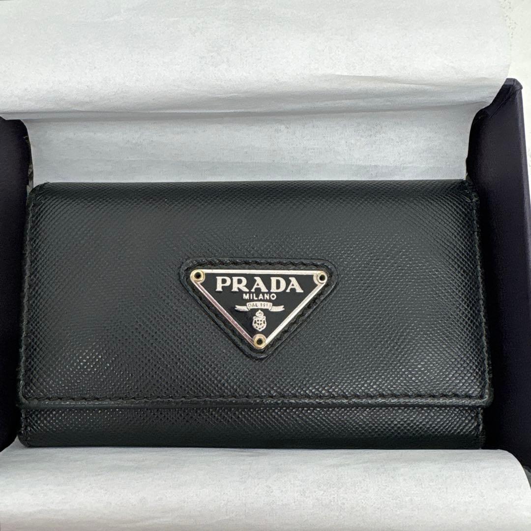 PRADA プラダ サフィアーノ 6連 キーケース ギャラ付き