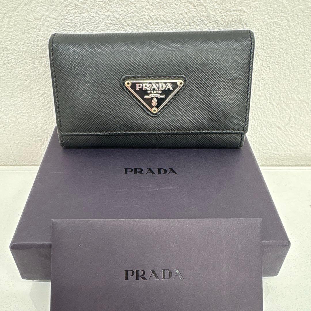 PRADA プラダ サフィアーノ 6連 キーケース ギャラ付き