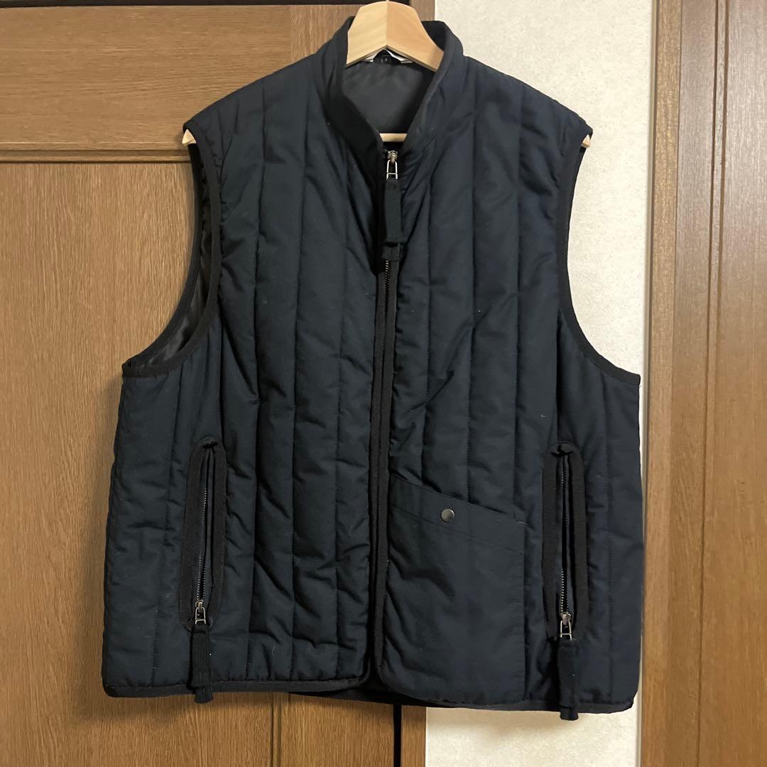 kontor ネイビー キルティングダウンベスト