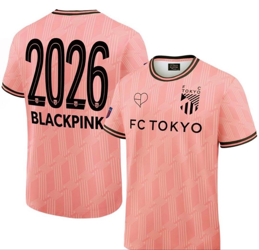 FC東京×BLACKPINK ピンク コンフィットTシャツ【Mサイズ】