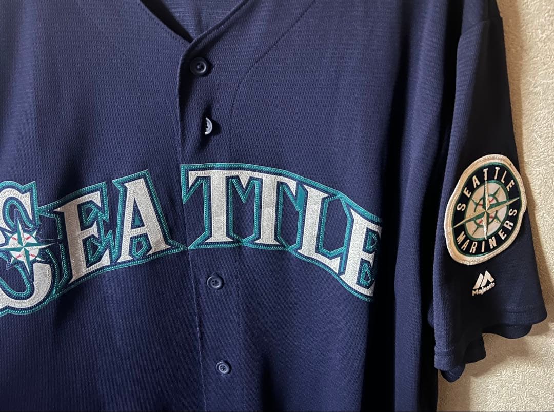 【マジェスティック】シアトルマリナーズ　イチローレプリカユニフォームXL