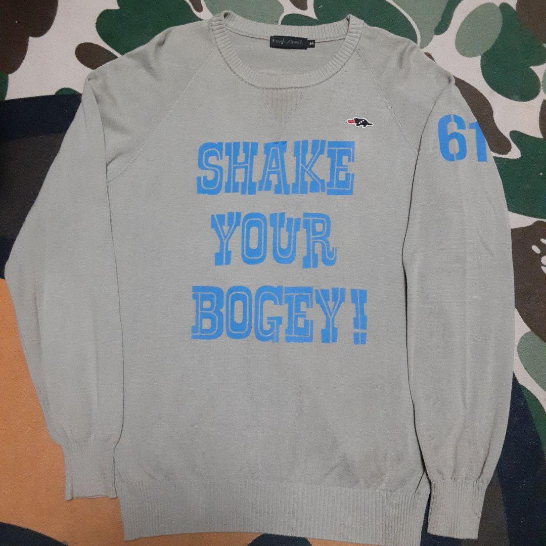 rough and swell ラフアンドスウェル　両面ロゴ　ニットセーター