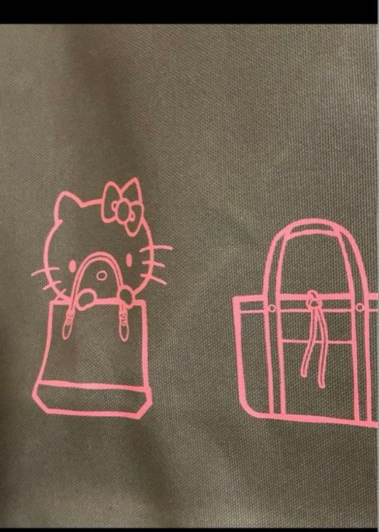 一澤信三郎帆布　KYOTO ハローキティコラボ　未使用　舟形　トートバッグ