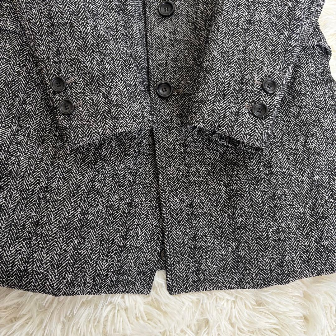 極美品タトラスTATRASダウンチェスターコート ツイードヘリンボーンアトリエ