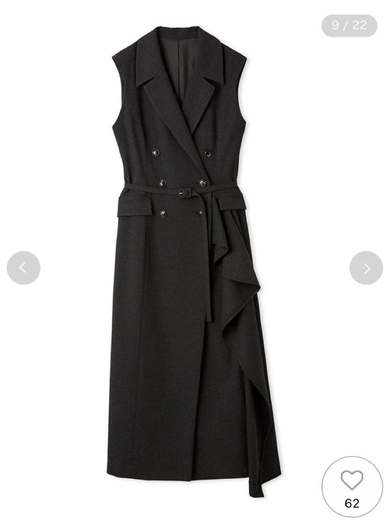 FRAY I.D フレイ アイディー　ダブルブレストアシメデザインワンピース