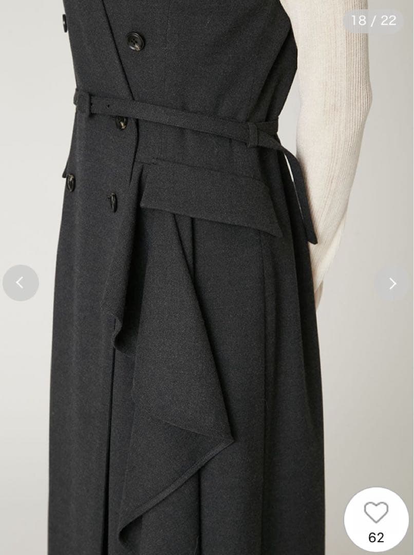 FRAY I.D フレイ アイディー　ダブルブレストアシメデザインワンピース