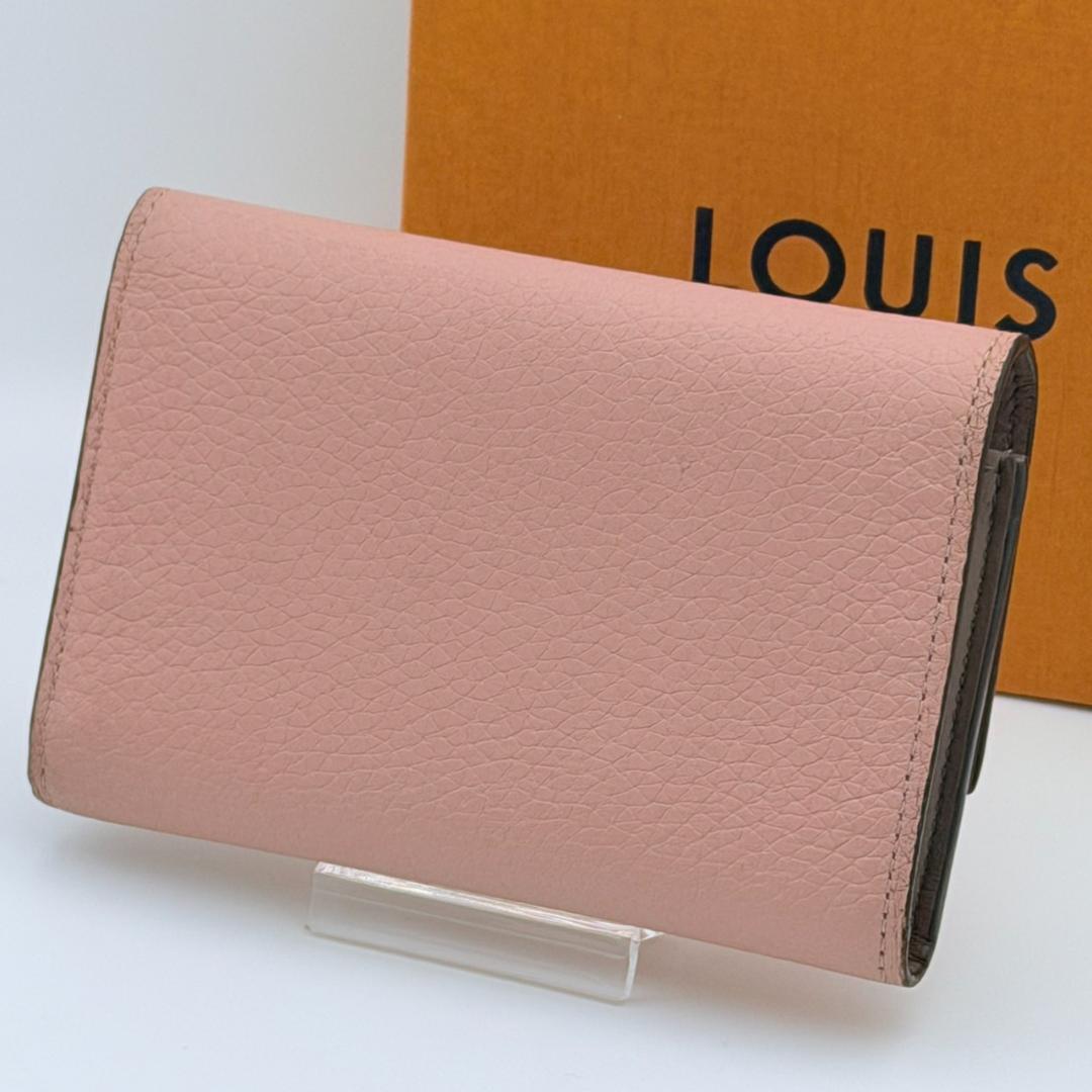 ルイヴィトン カプシーヌ コンパクト トリヨン 三つ折り財布 ピンク