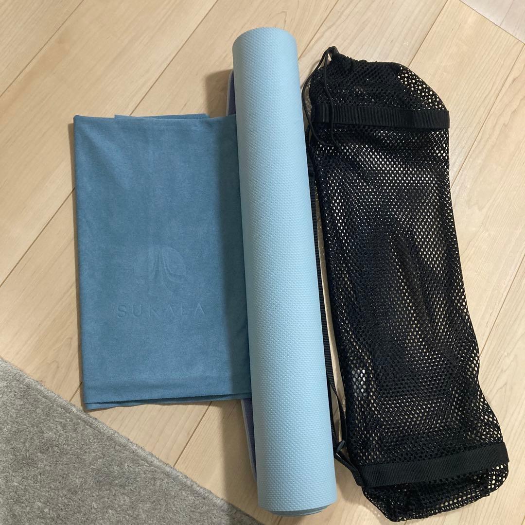 半額【SUKALA】リバーシブルヨガマット4mm ・YogiRugヨガラグセット