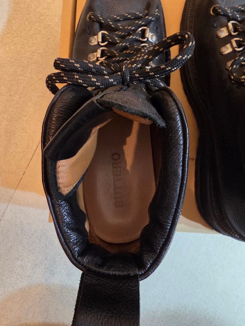 【美品】BUTTERO ALPI マウンテンブーツ ブラック