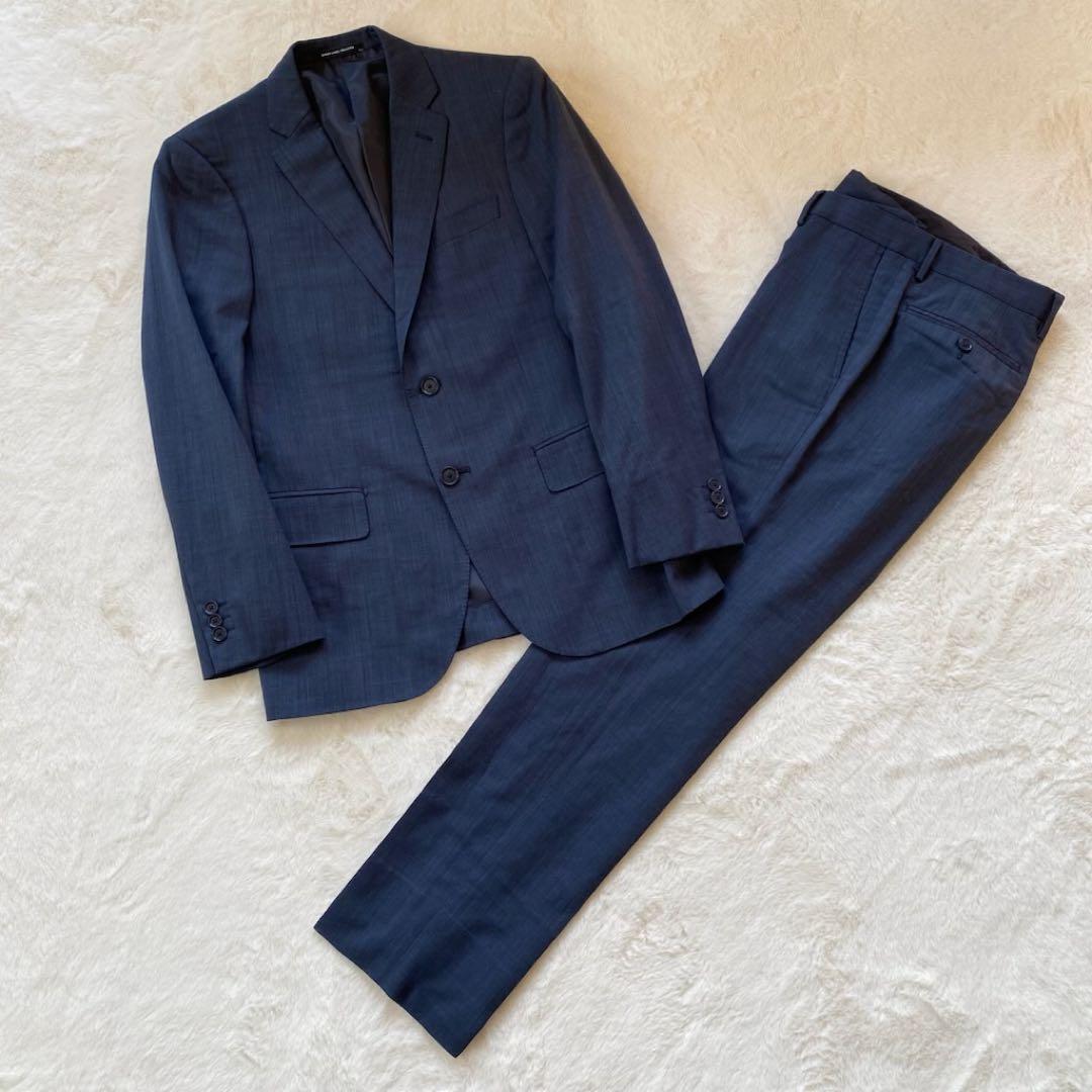 グリーンレーベルリラクシング　スーツ　セットアップ　ネイビー　ウール　44