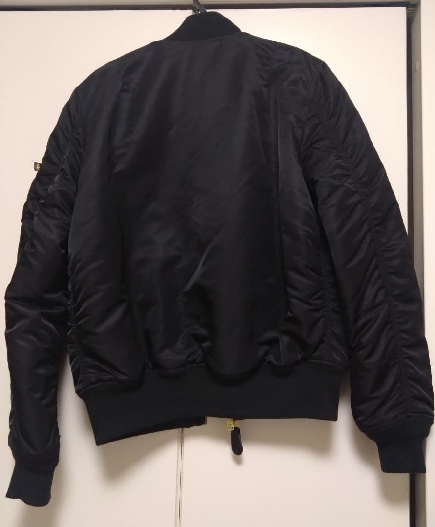 Alpha industry MA-1 フライトジャケット ブラック　Ｌ　美品