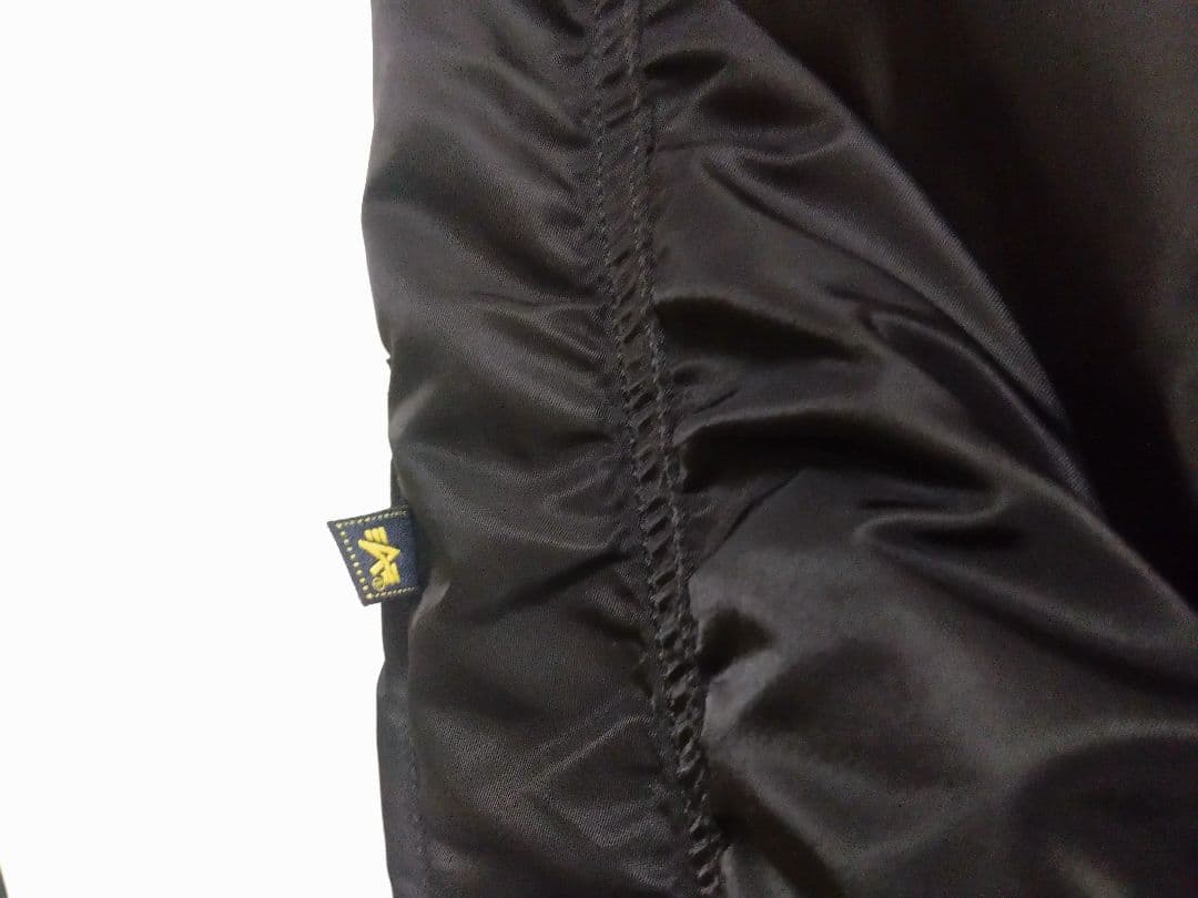 Alpha industry MA-1 フライトジャケット ブラック　Ｌ　美品