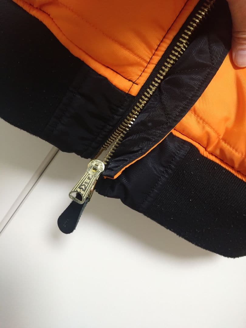 Alpha industry MA-1 フライトジャケット ブラック　Ｌ　美品