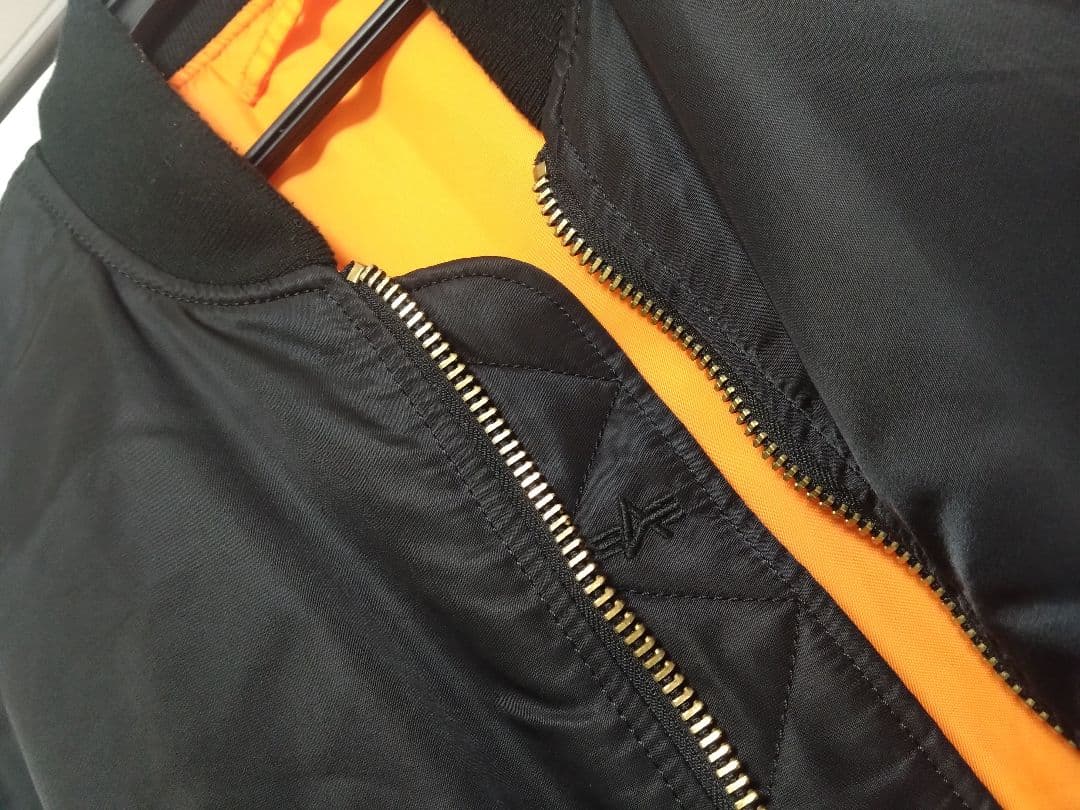 Alpha industry MA-1 フライトジャケット ブラック　Ｌ　美品