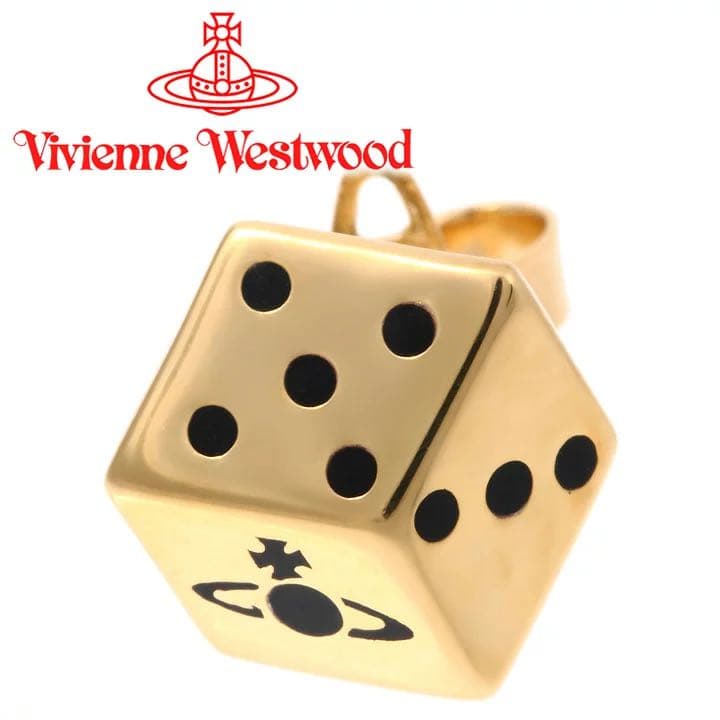 【箱・紙袋付属】Vivienne Westwood ダイスピアス 片耳用