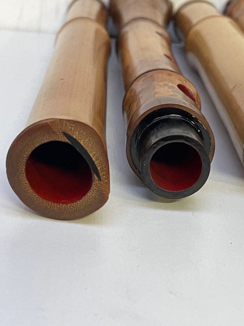 尺八本体 竹製 5穴　松下深水　2本