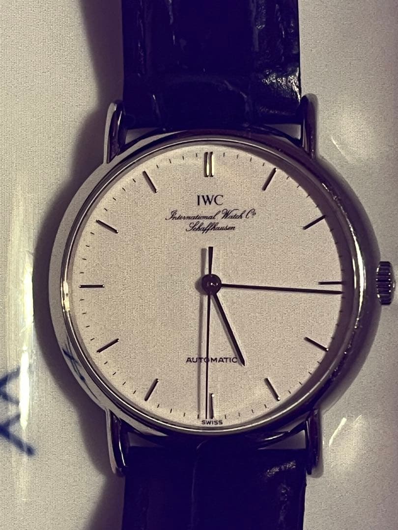 iwcポートフィノ自動巻き　ドレスウォッチ