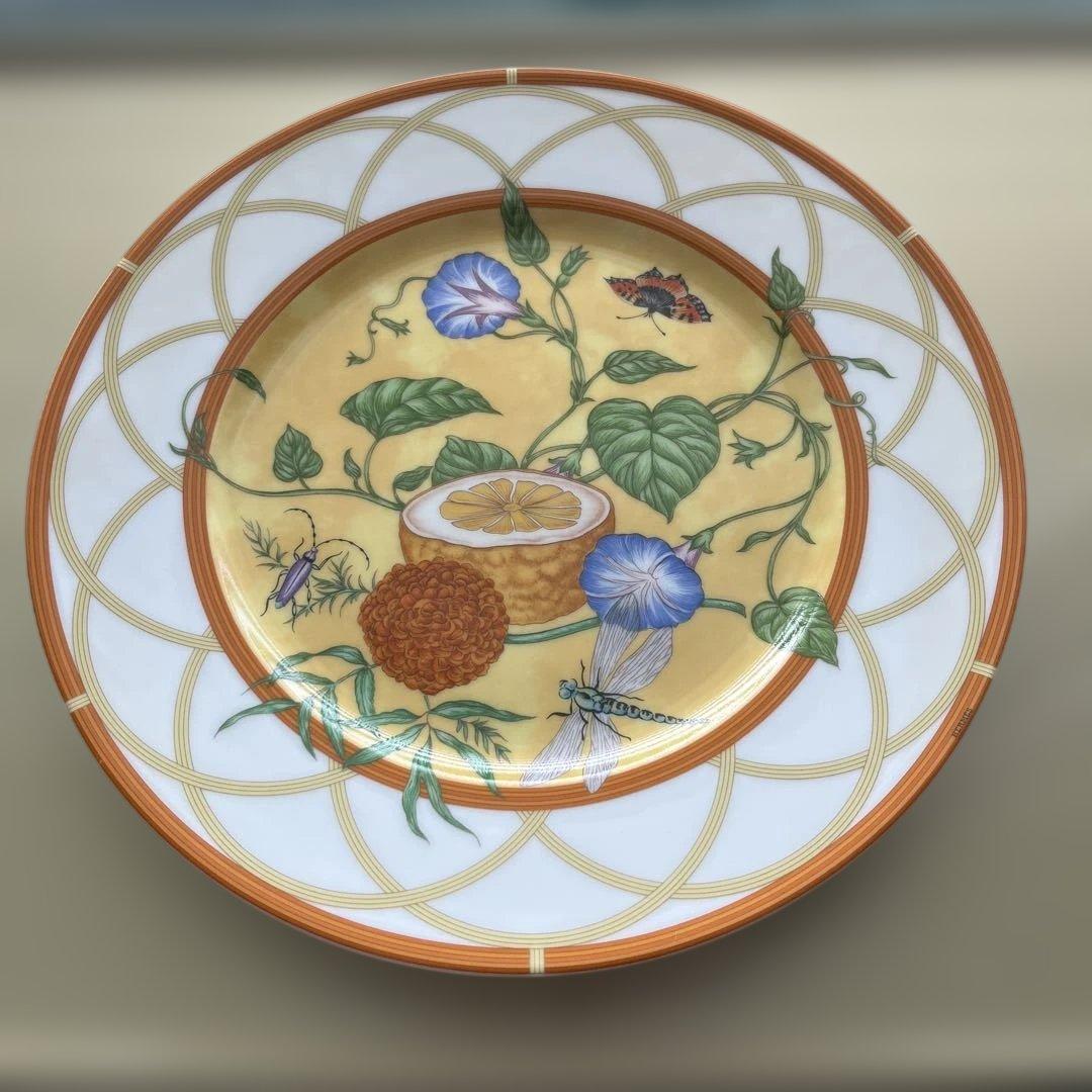 エルメス　シエスタ プレート ボタニカル ＆ バタフライ