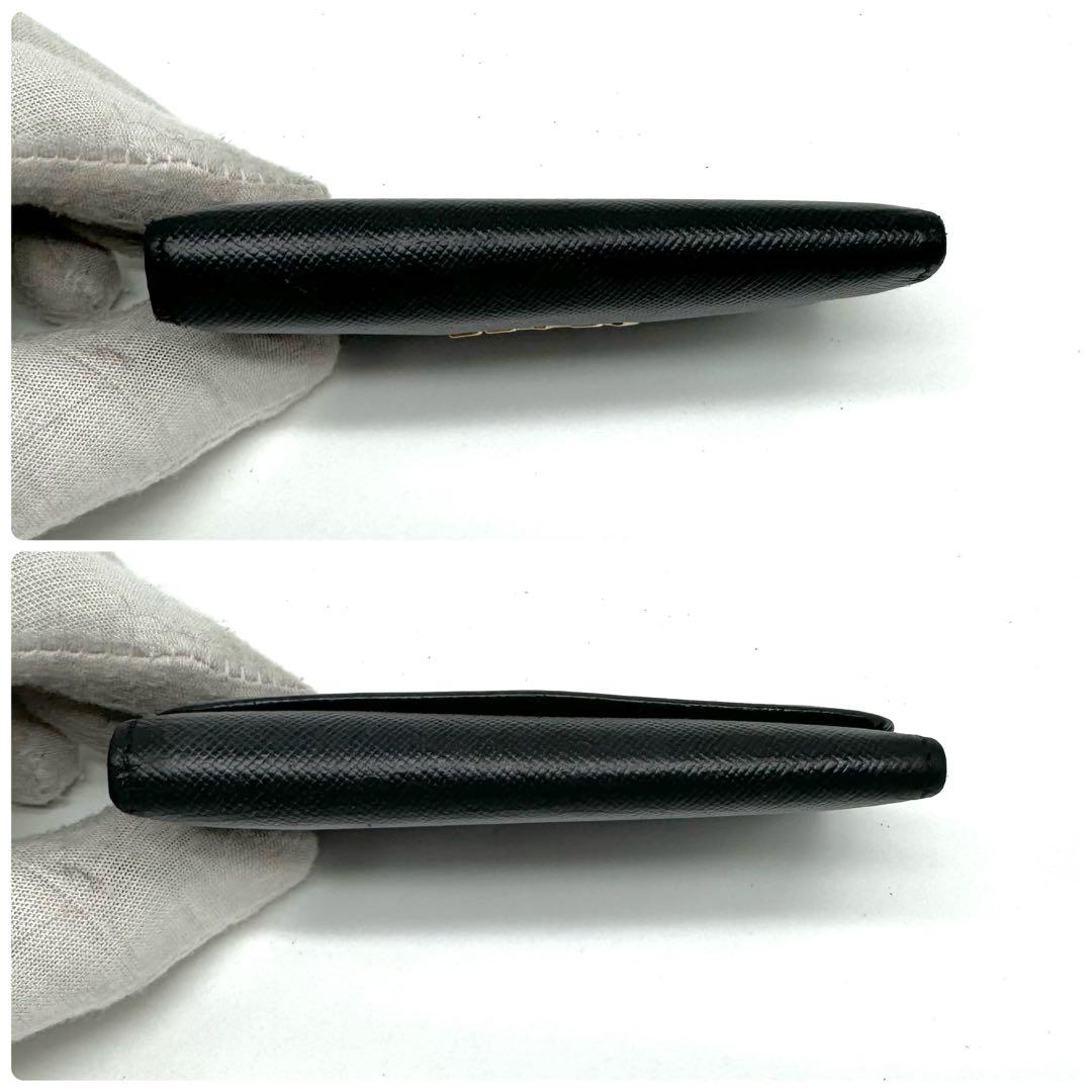 【美品✨】プラダ サフィアーノレザー キーケース 6連 ゴールド金具 黒