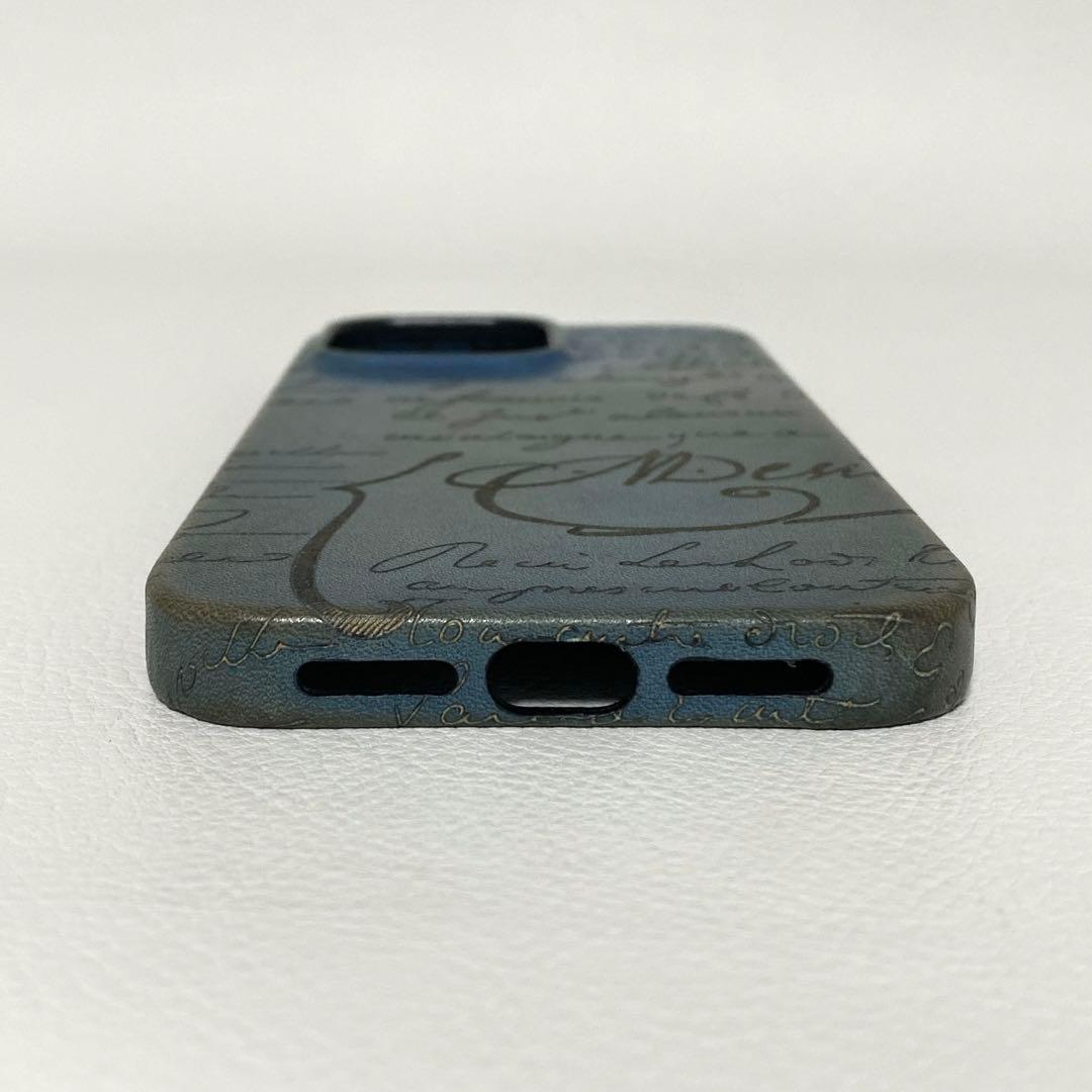 BERLUTI / iPhone14pro max ケース ブルー