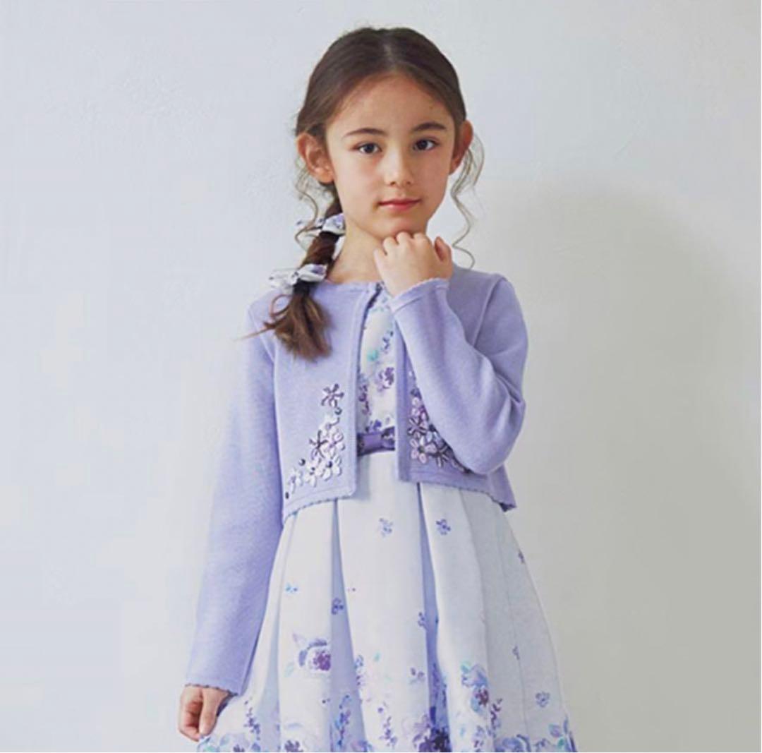 ※ お値引きします☺︎わらび専用※子供用 フラワープリントドレス カーディガン付き