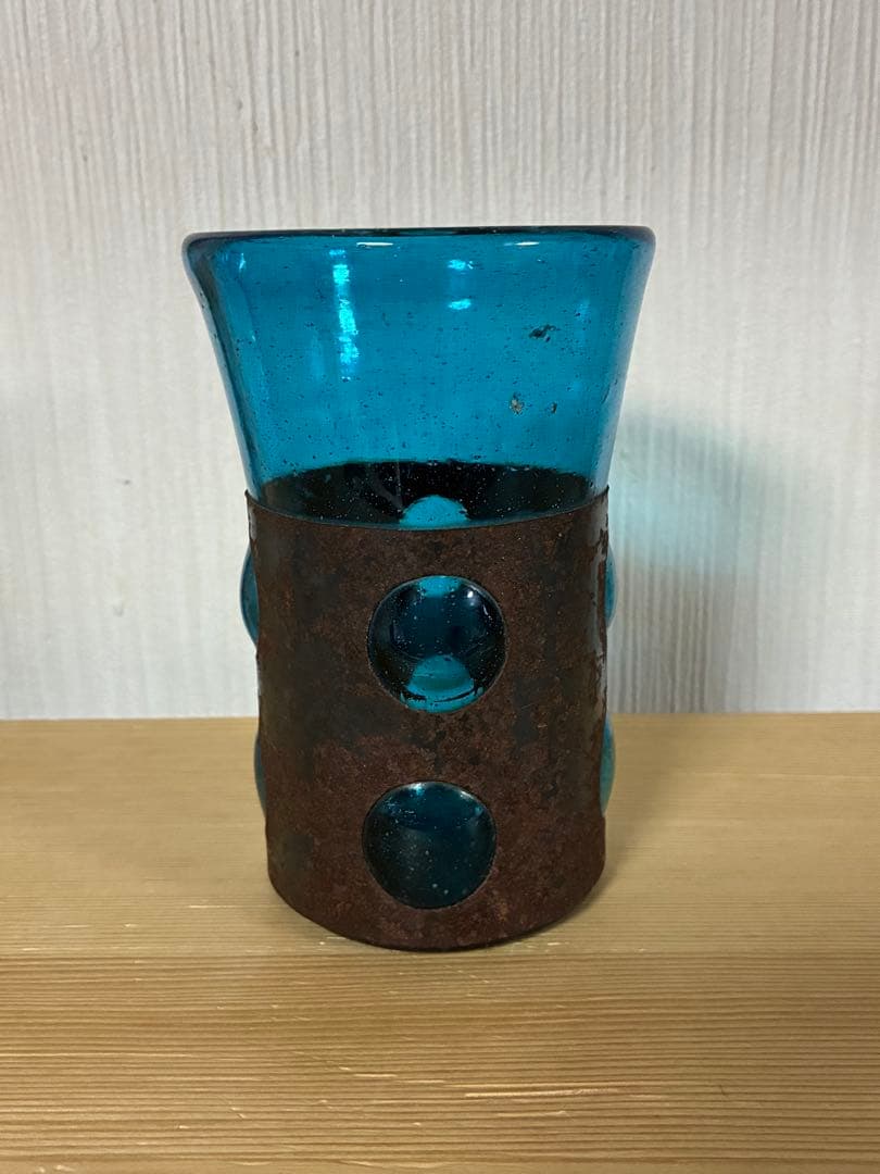 吹きガラス　プリズングラス　監獄グラス　倉敷ガラス？　民藝　民芸