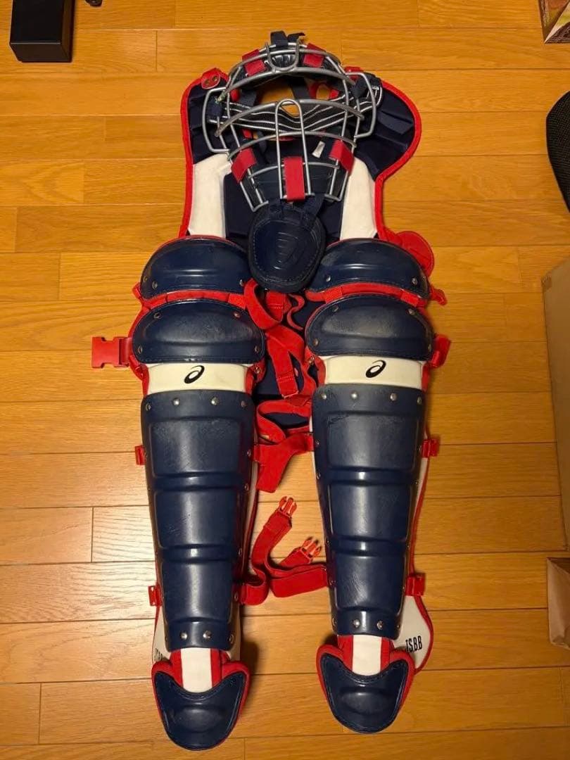 大人用 アシックス キャッチャー防具 3点セット