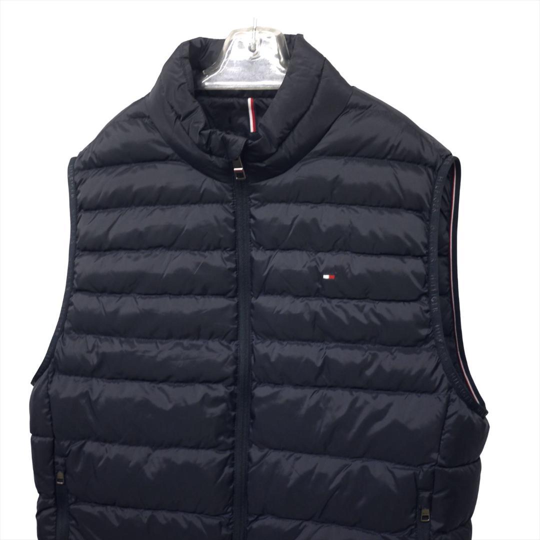 新品 トミーヒルフィガー THPROTECT 軽量 耐水 中綿 ベスト M 紺