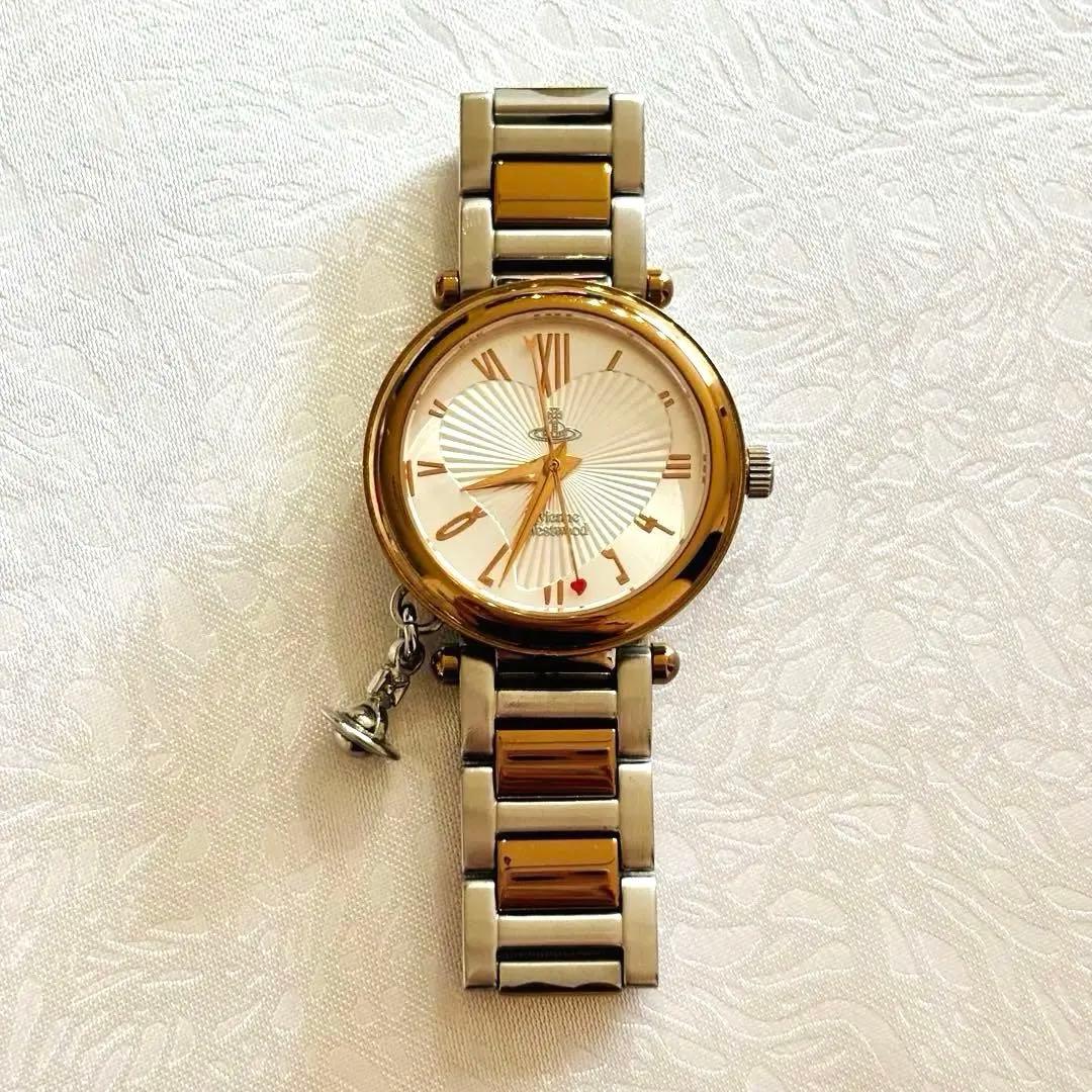 【美品】ヴィヴィアンウエストウッド｜レディース 腕時計 コマ・取説付 電池交換済