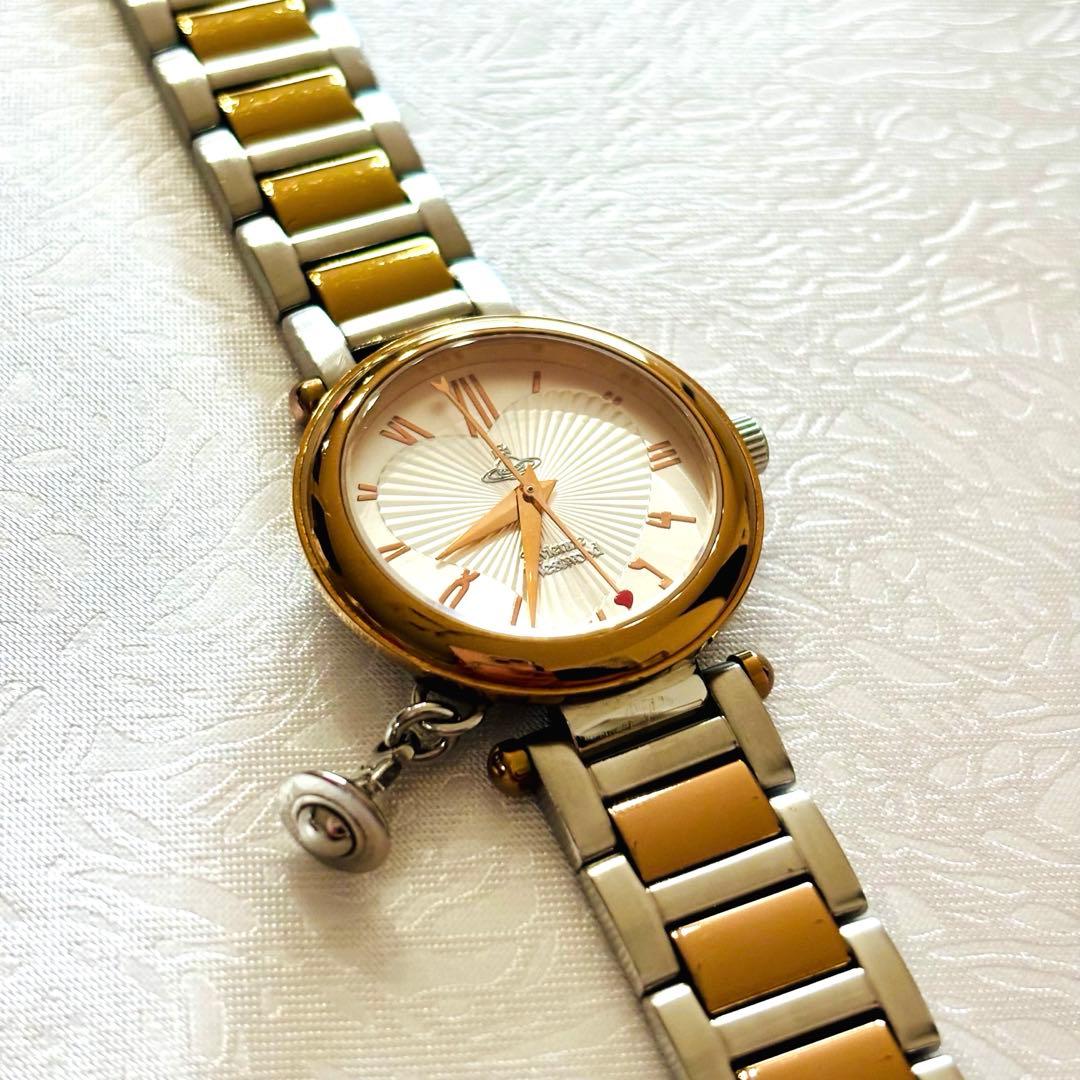 【美品】ヴィヴィアンウエストウッド｜レディース 腕時計 コマ・取説付 電池交換済