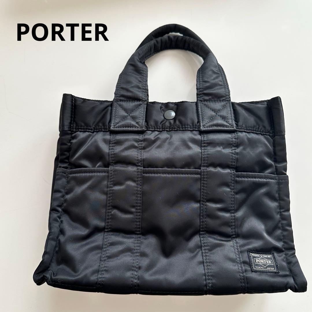 POTER タンカー ヘッドポーター ミニトートバッグ ブラック