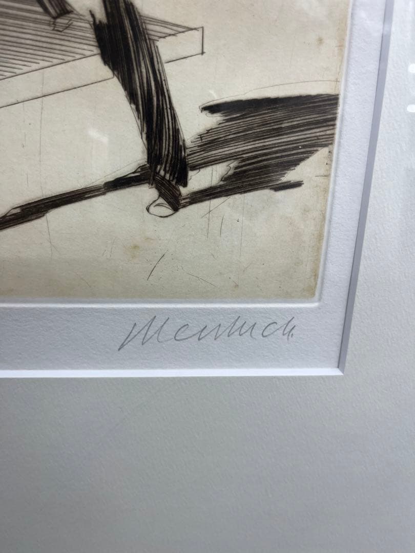 リトグラフ　クロード・ワイズバッシュ　「ヴァイオリニスト」　直筆サイン