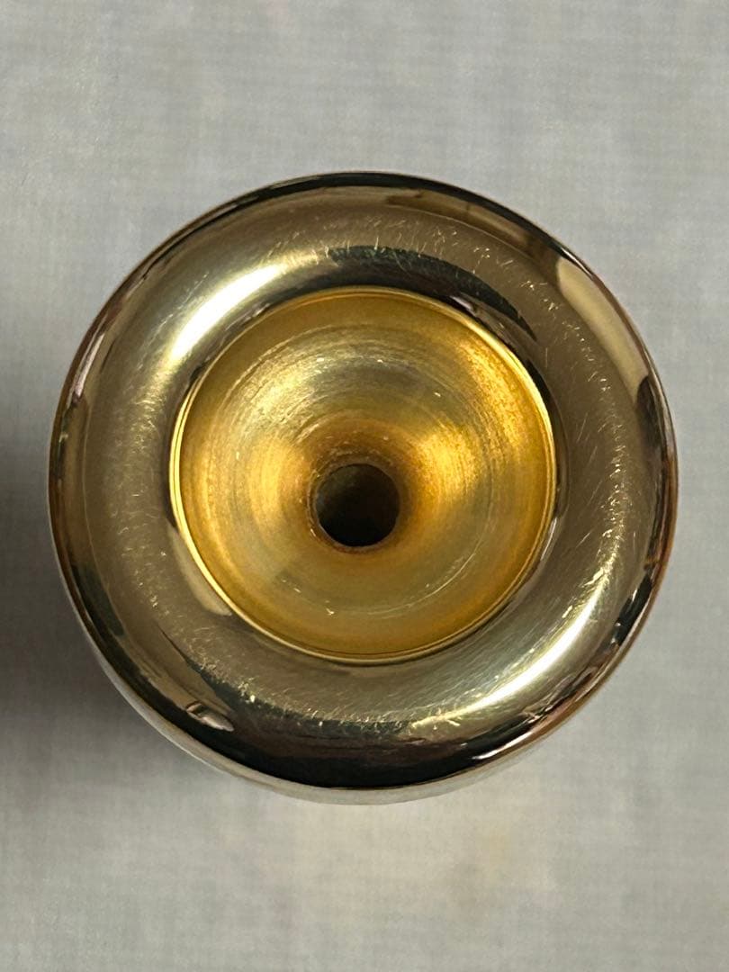 「BEST BRASS 9E トランペットマウスピース 美品／金メッキ」