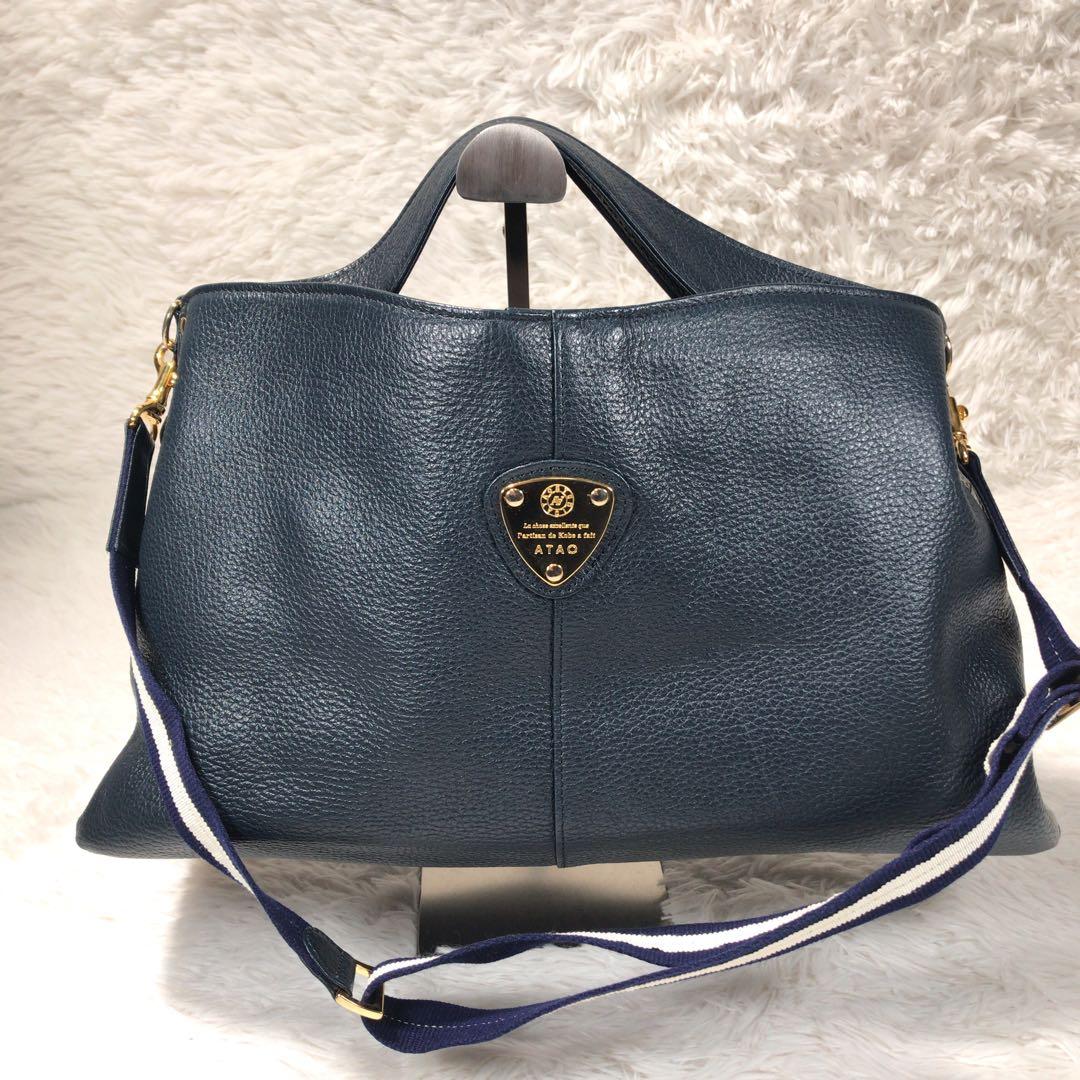 大熊猫ママ さまATAO エルヴィ 2way ショルダーバッグ ハンドバッグ 革