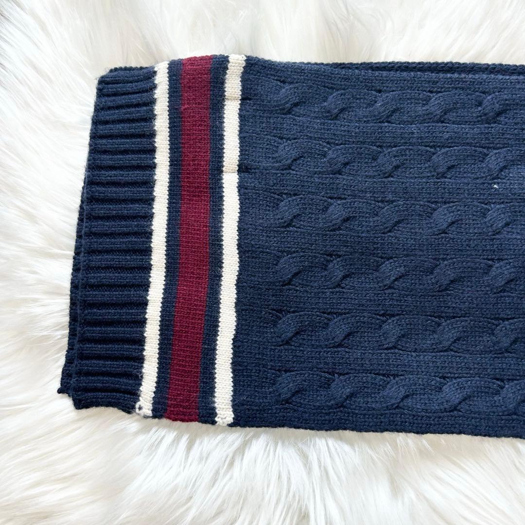 POLO RALPH LAUREN マフラー　ポロベア　ベア　刺繍　ネイビー