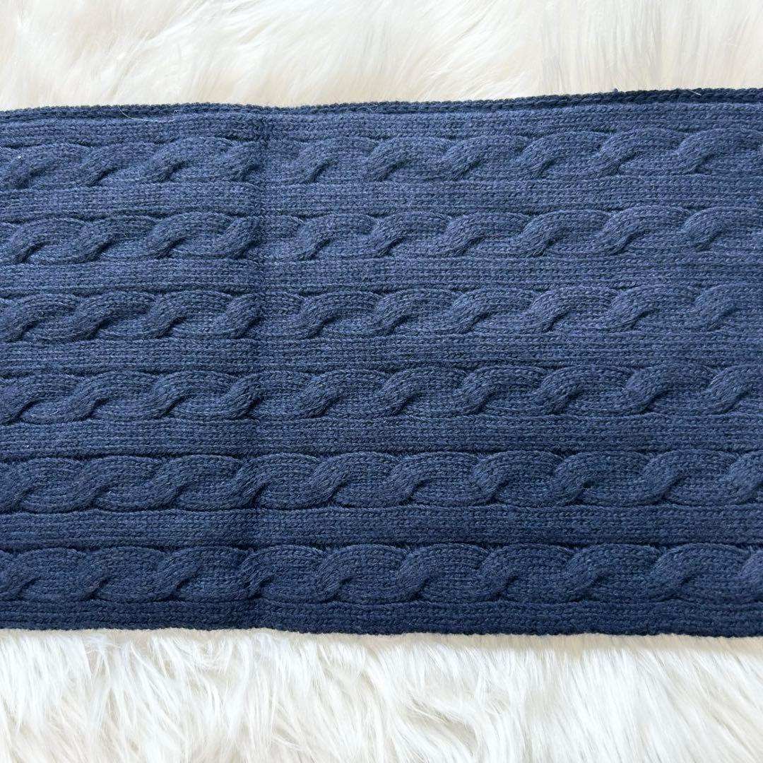 POLO RALPH LAUREN マフラー　ポロベア　ベア　刺繍　ネイビー