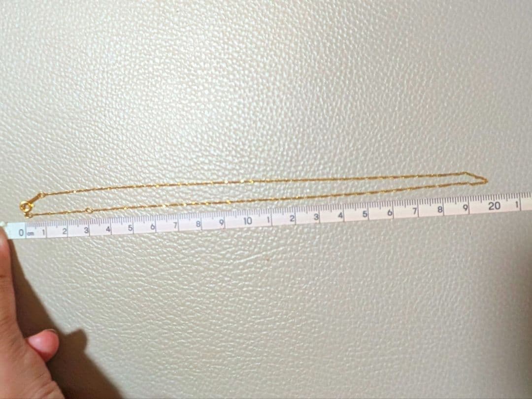 k18 kt ITALY イエローゴールドスクリューチェーンネックレス