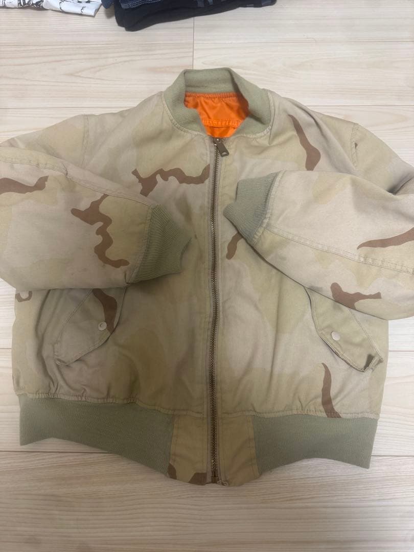 カモフラージュ MA-1 フライトジャケット　ヴィンテージ