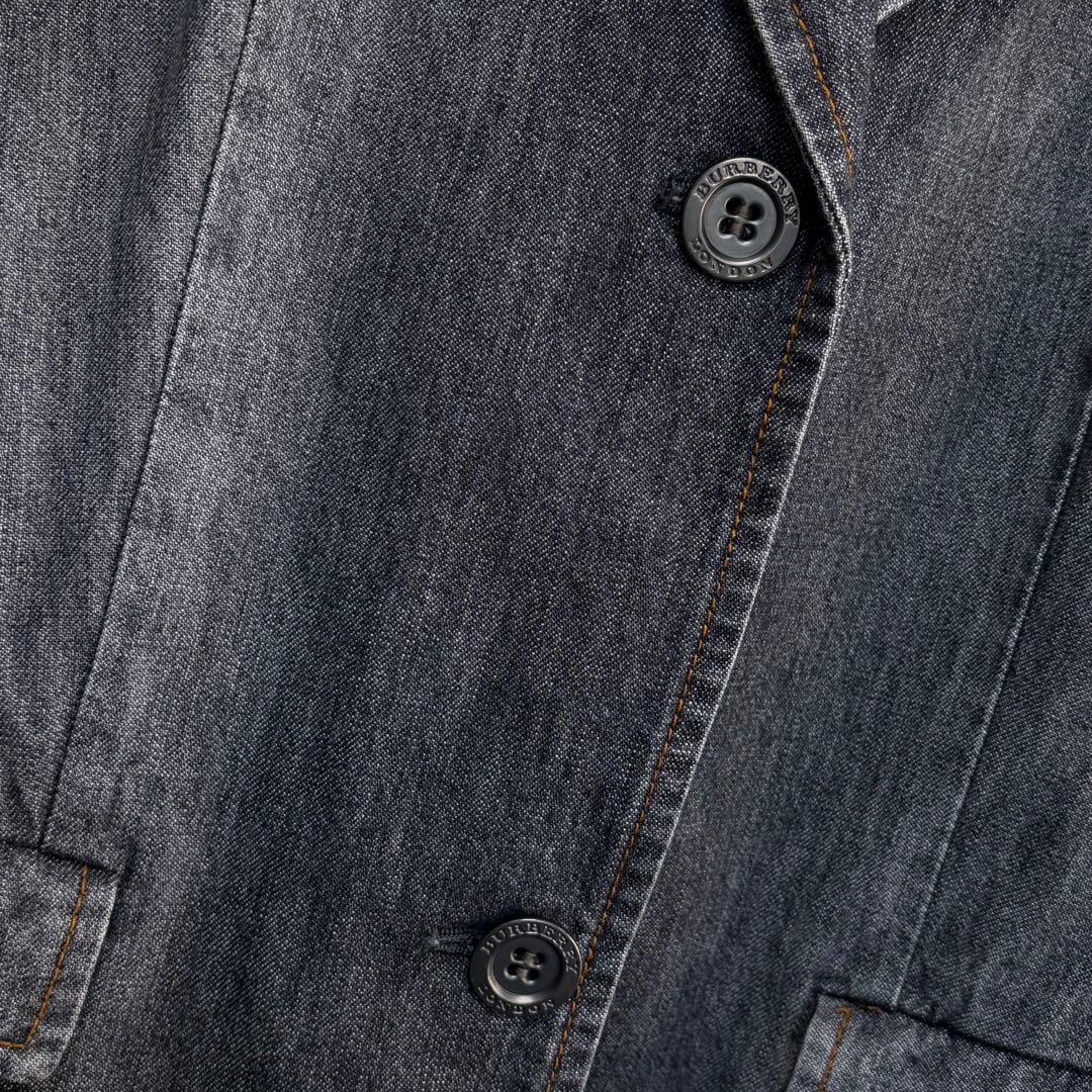 ☆大きいサイズ・3L☆バーバリーロンドン　デニムジャケット　Gジャン　刻印ボタン