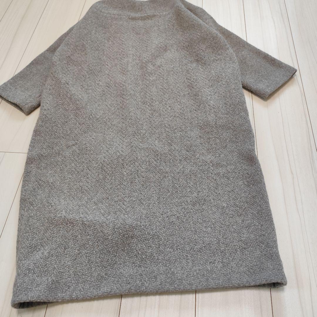 s*i様 evam eva エヴァムエヴァ ウールツイードローブコート モカ 3