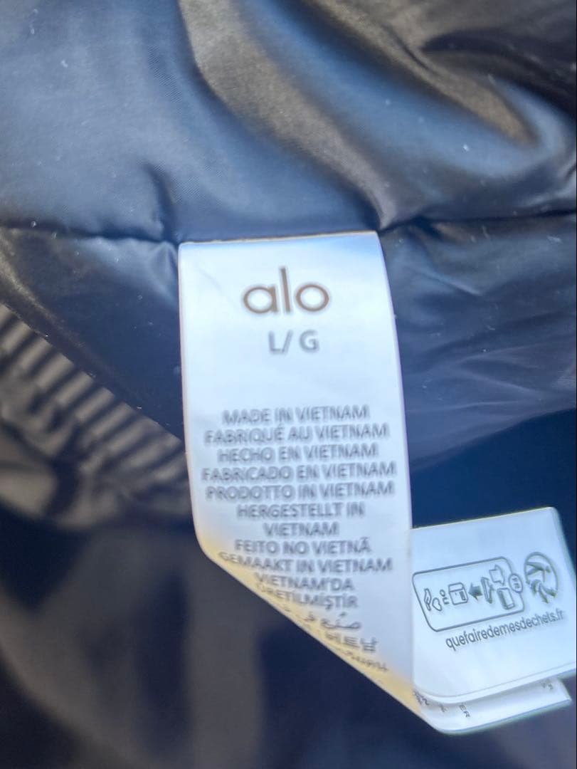 alo ジャケット Lサイズ Work it bomber ブラック