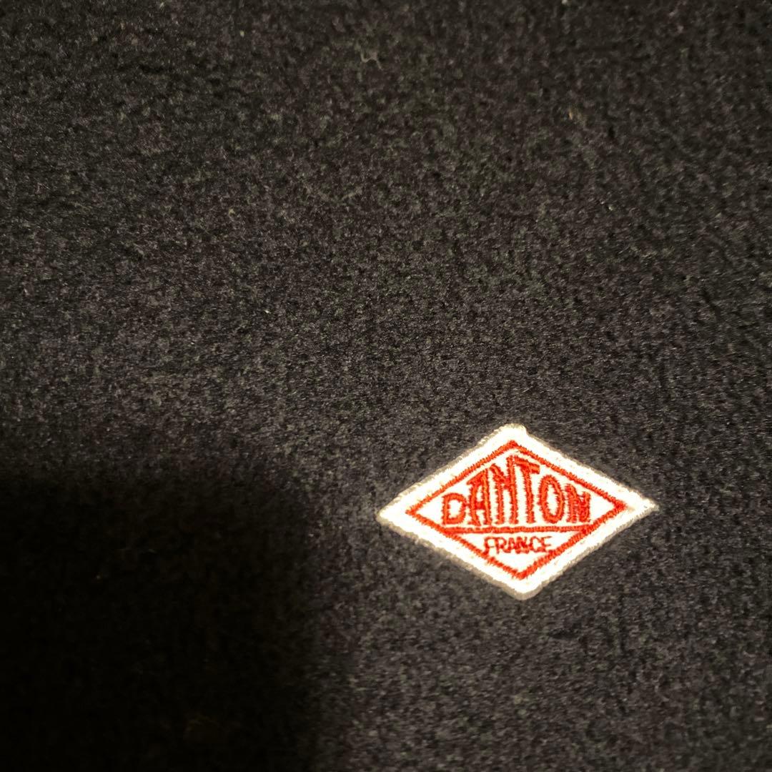 DANTON ノーカラーフリースジャケット サイズ42 黒