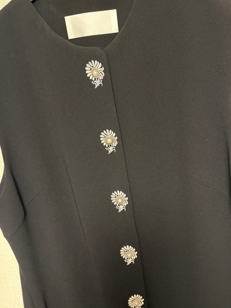 ワンピース mame Acetate Polyester sleeveless dress