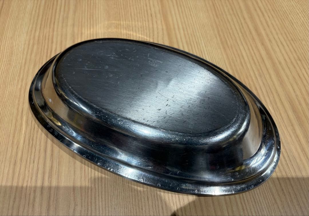 ステンレススチール　カレー皿【１０枚】