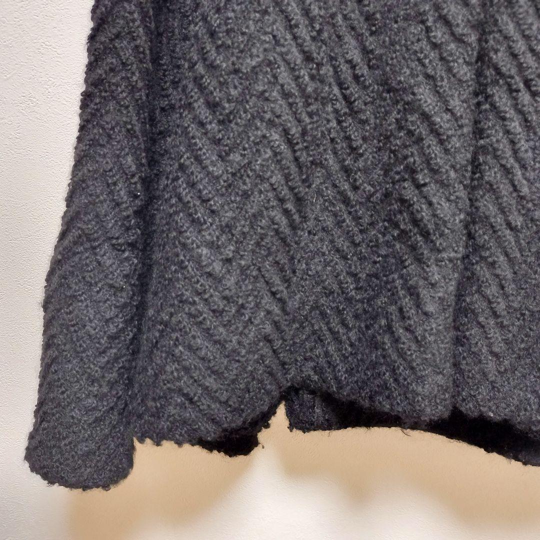 【EPOCA】エポカ ダブルショートコート ブラック 40 Ｌ 上質ウール 上品