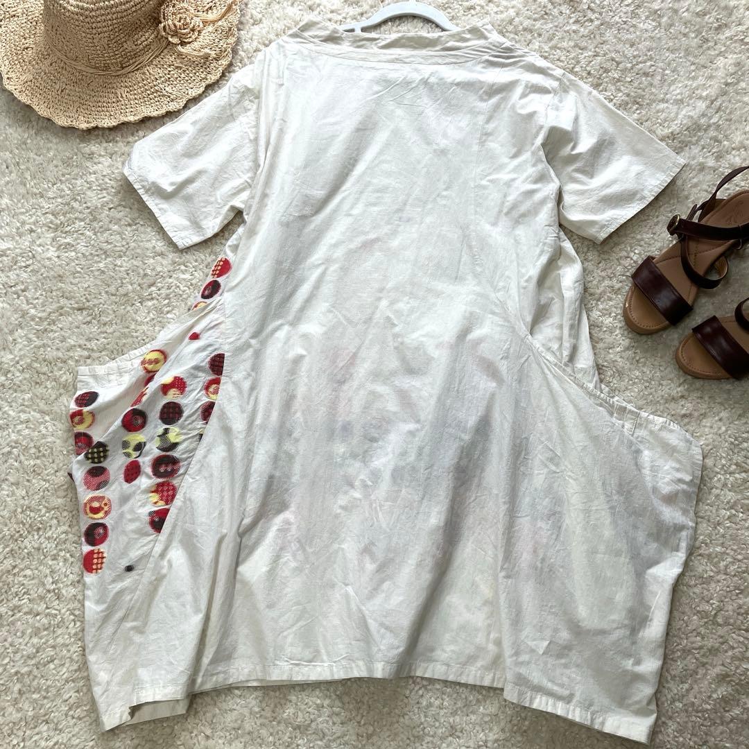 あ*こ様 美品 慈雨 ジウ センソユニコ ロングワンピース ドット 水玉模様 日