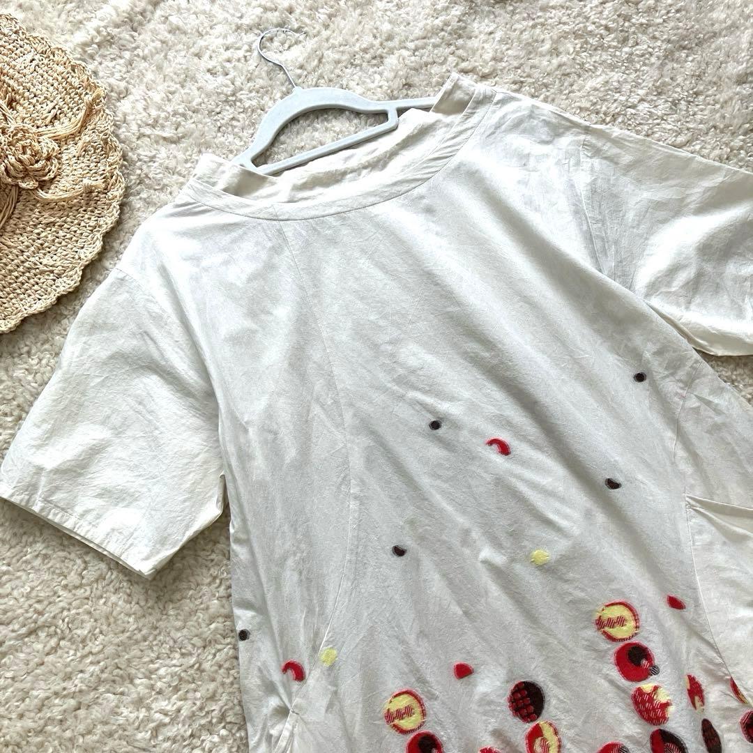 あ*こ様 美品 慈雨 ジウ センソユニコ ロングワンピース ドット 水玉模様 日