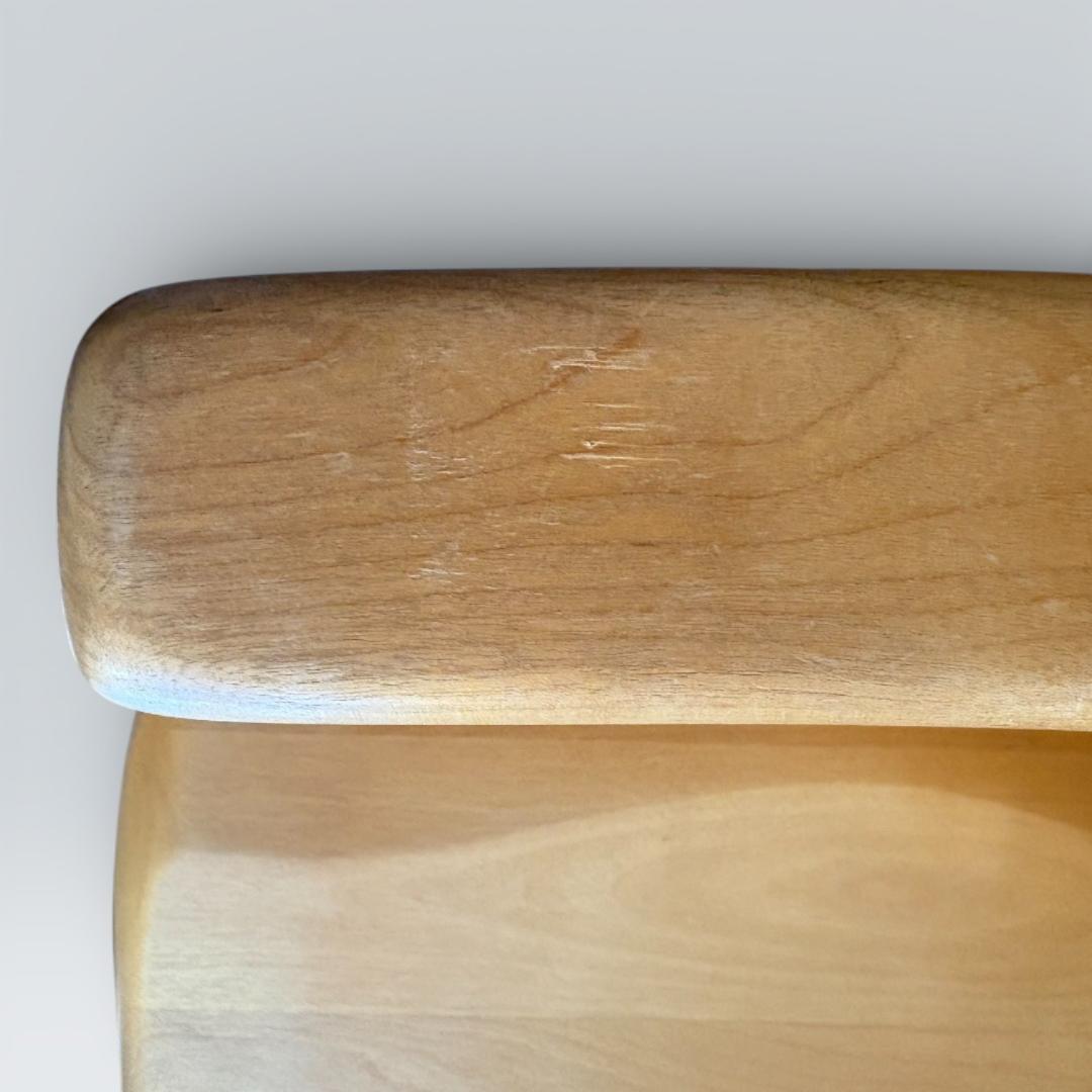 【最終価格】大川家具 回転ダイニングチェア 肘付き 幅58cm 天然木①